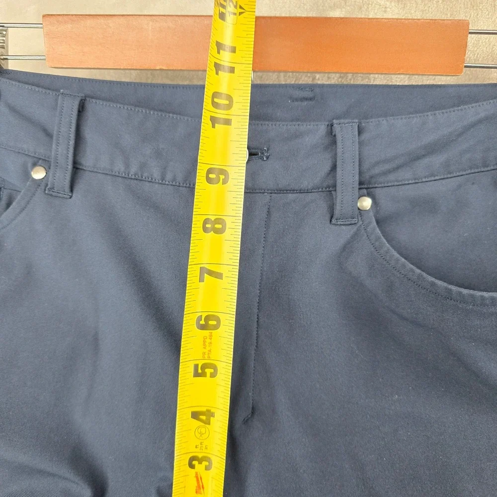 Lululemon ABC Pant Mens 32 Navy Blue Slim Fit Warpstreme Performance‎ Trousers